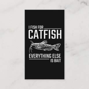 Catfish Pun Cat Noise Humor Kitty Fishing Lover Business Card