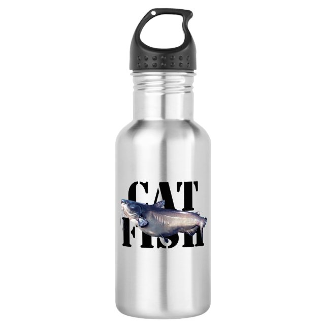 Catfish Stainless Steel Water Bottle (Front)