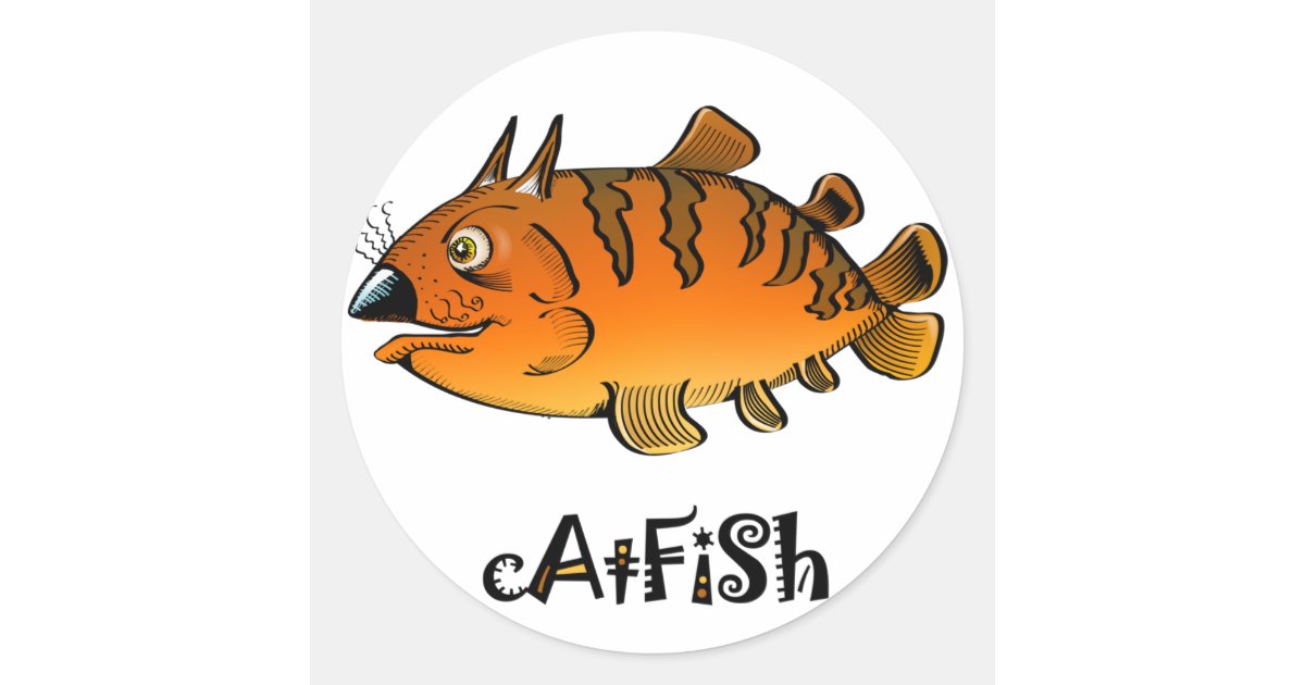 Catfish sticker | Zazzle