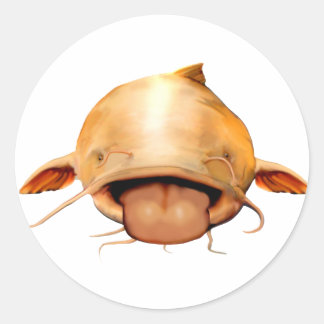 Catfish Tongue Classic Round Sticker