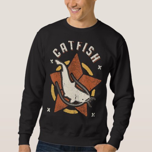 Catfish Vintage Retro Classic Animal Sweatshirt