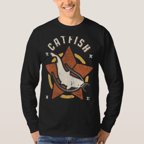 Catfish Vintage Retro Classic Animal T_Shirt