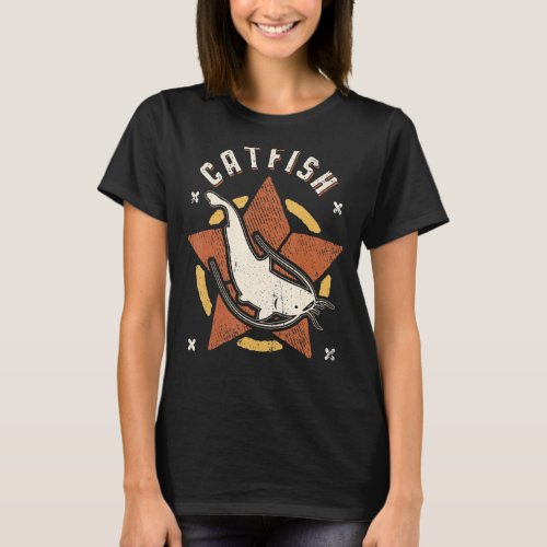 Catfish Vintage Retro Classic Animal T_Shirt