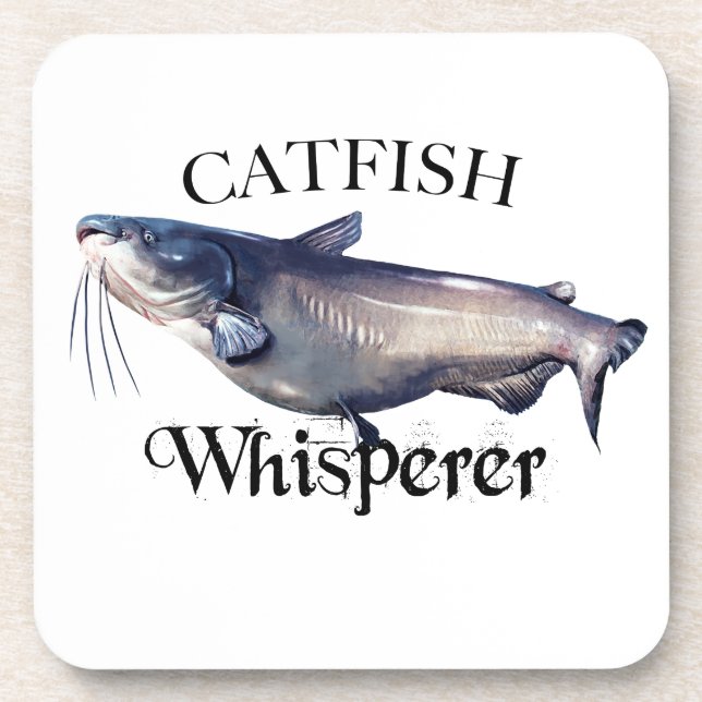 Catfish Whisperer Beverage Coaster (Front)