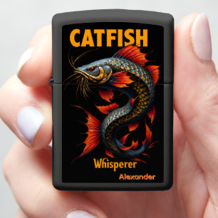 Catfish Whisperer Black Case River Monster Gift Zippo Lighter