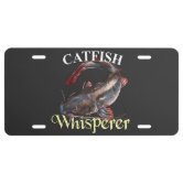 AMERICAN FLAG License Plate Vanity License Plate Fishing License Plate ,  Bass, Trout, Carp and Catfish 