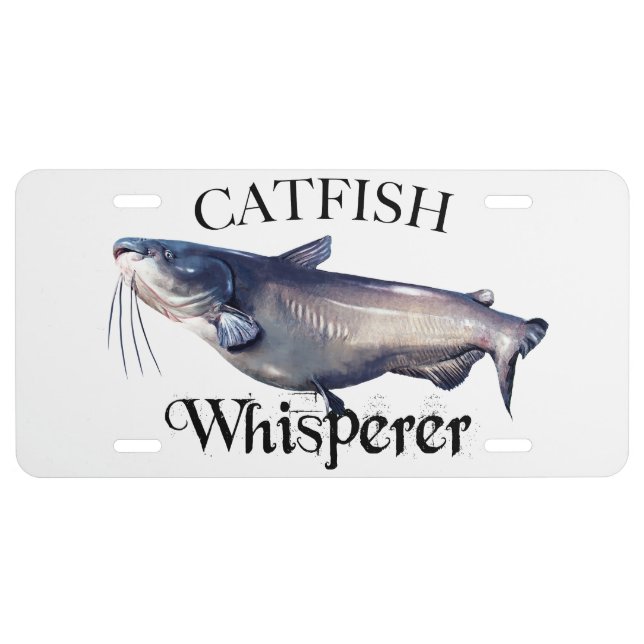 Catfish Whisperer License Plate (Front)