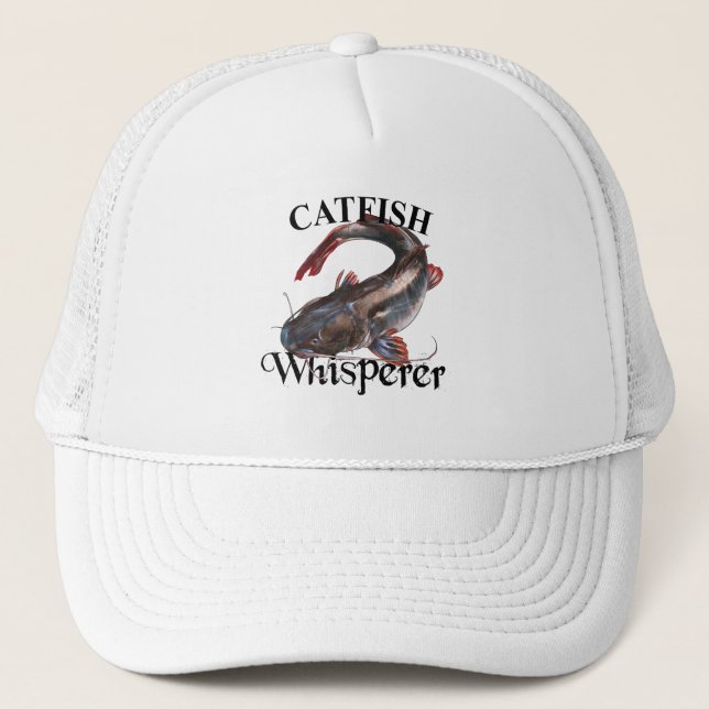 Catfish Whisperer Light Trucker Hat (Front)