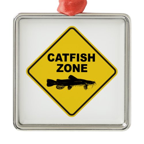 Catfish Zone Metal Ornament