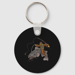 Catfishing Bigfoot Hunting Catfishermen 1 Keychain