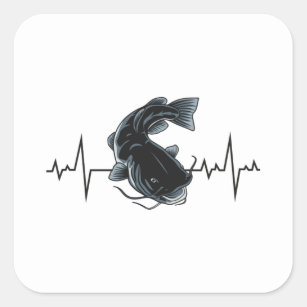 Heartbeat carp' Sticker