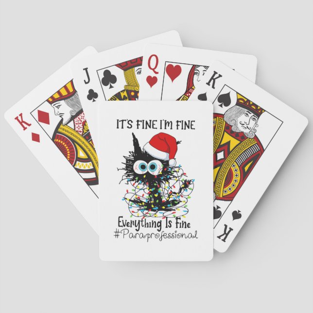 Catfishing, Funny, Catfish, Fisherman, Gift, Lucky Poker Cards (Back)