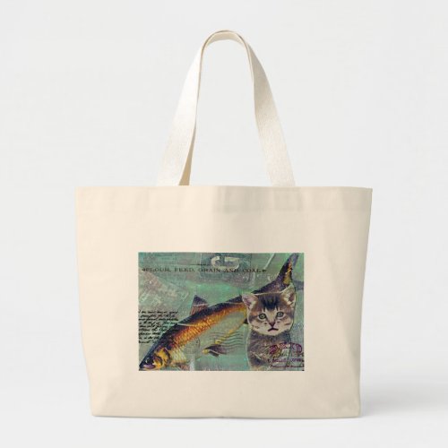 Catfishing Large Tote Bag