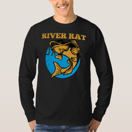 Catfishing River Cool Catfish Fishing T_Shirt