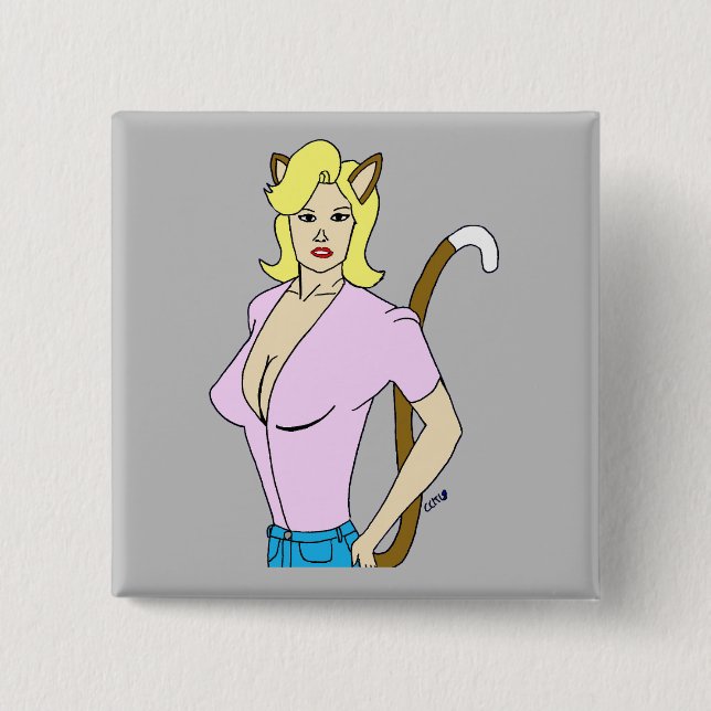 catgirl  button (Front)