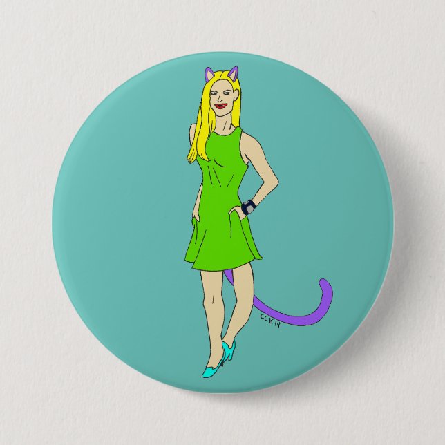 catgirl  button (Front)