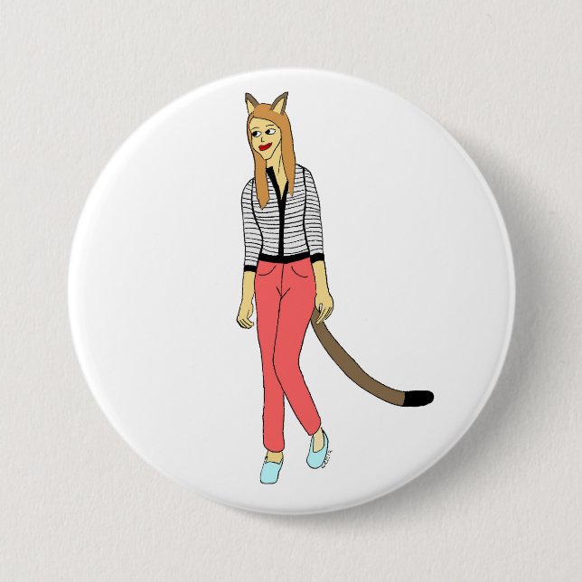 catgirl button (Front)