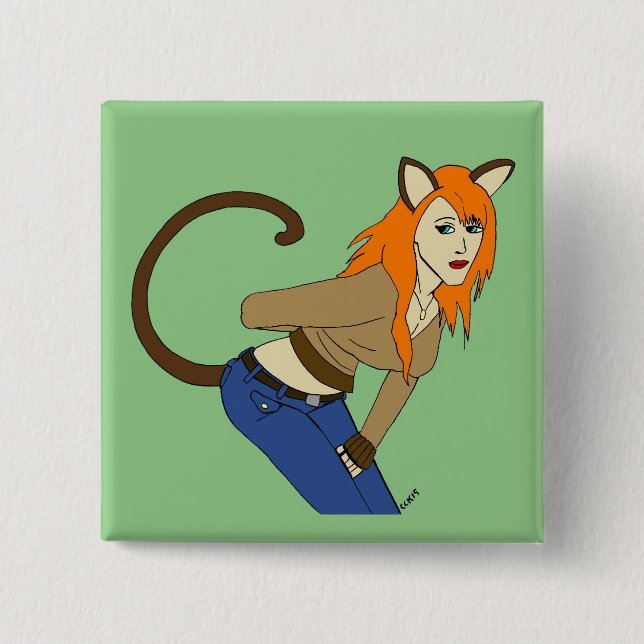 catgirl  button (Front)