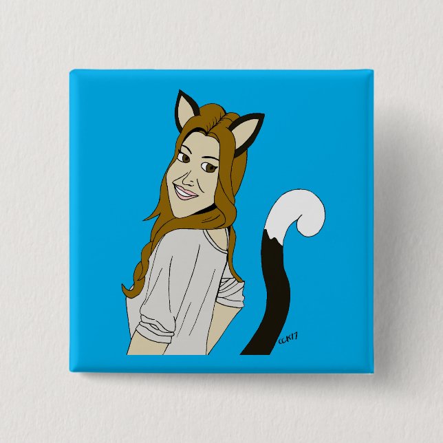 catgirl  button (Front)