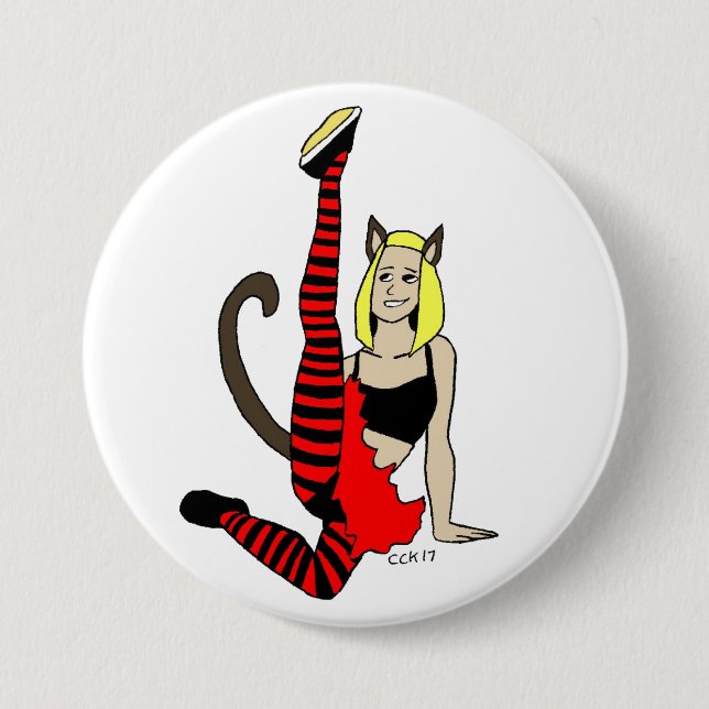 catgirl  button (Front)