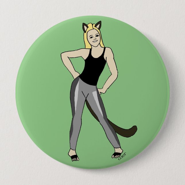catgirl   button (Front)