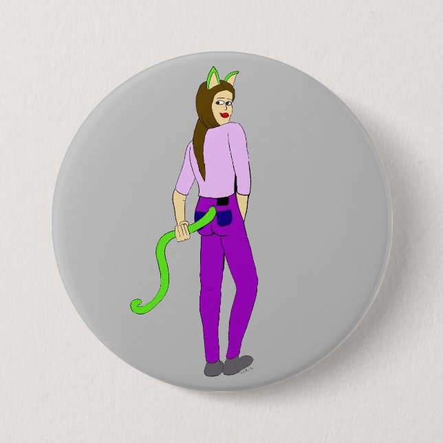 catgirl  button (Front)