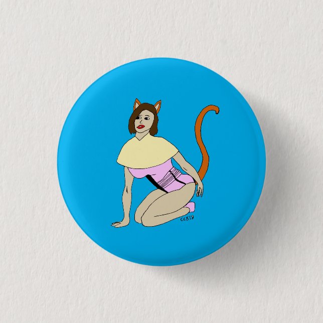 catgirl  button (Front)