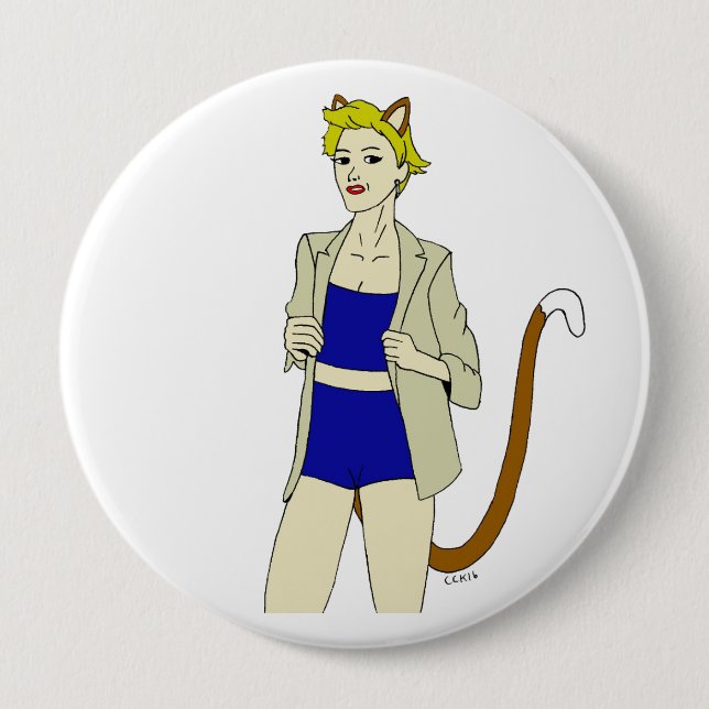 catgirl   button (Front)