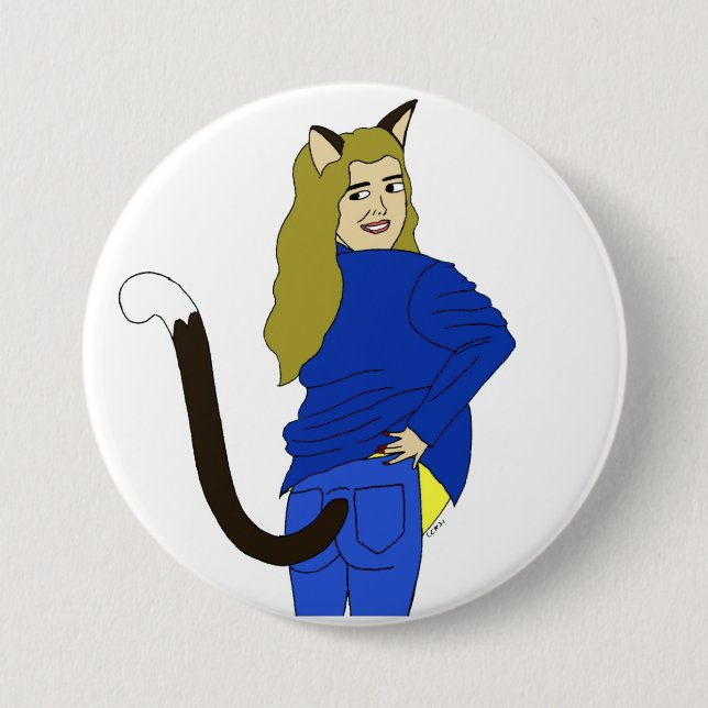 catgirl   button (Front)