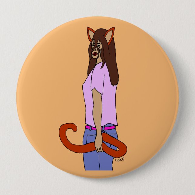 catgirl   button (Front)