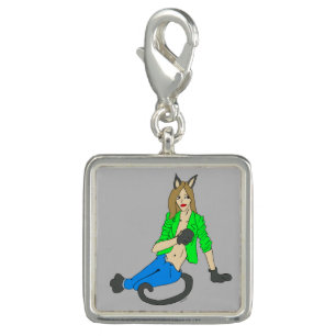 catgirl button charm