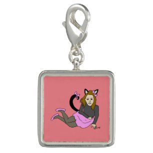 catgirl button charm