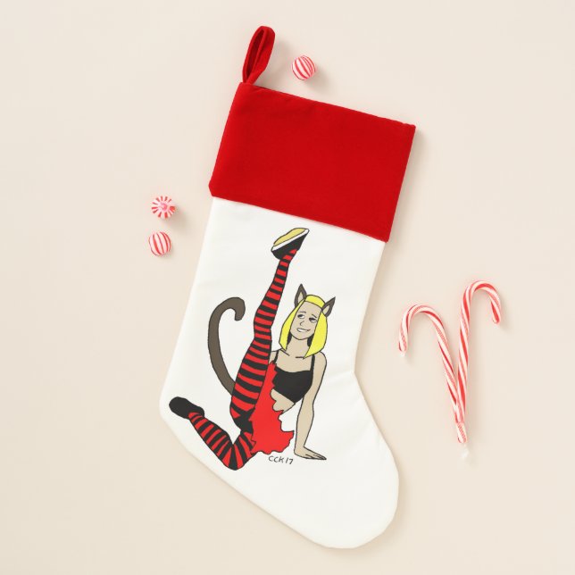 catgirl  christmas stocking (Front)