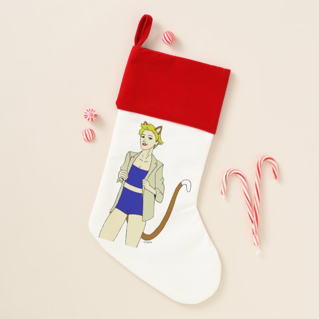catgirl   christmas stocking (Front)
