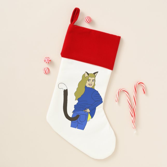 catgirl   christmas stocking (Front)