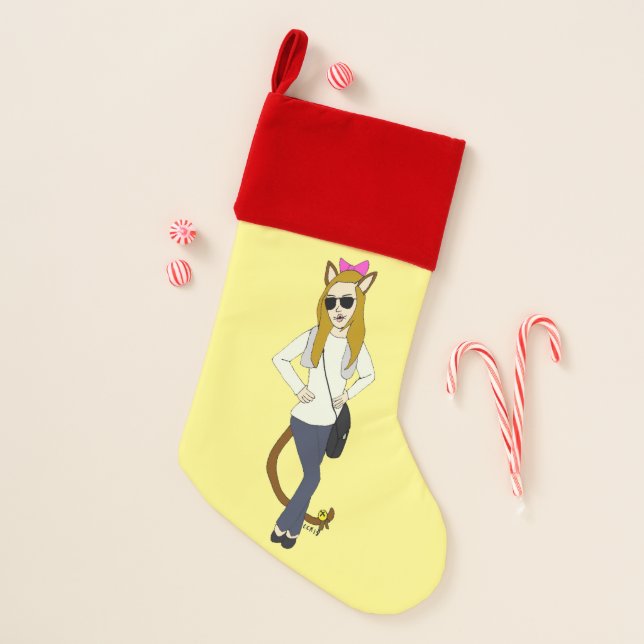 catgirl   christmas stocking (Front)