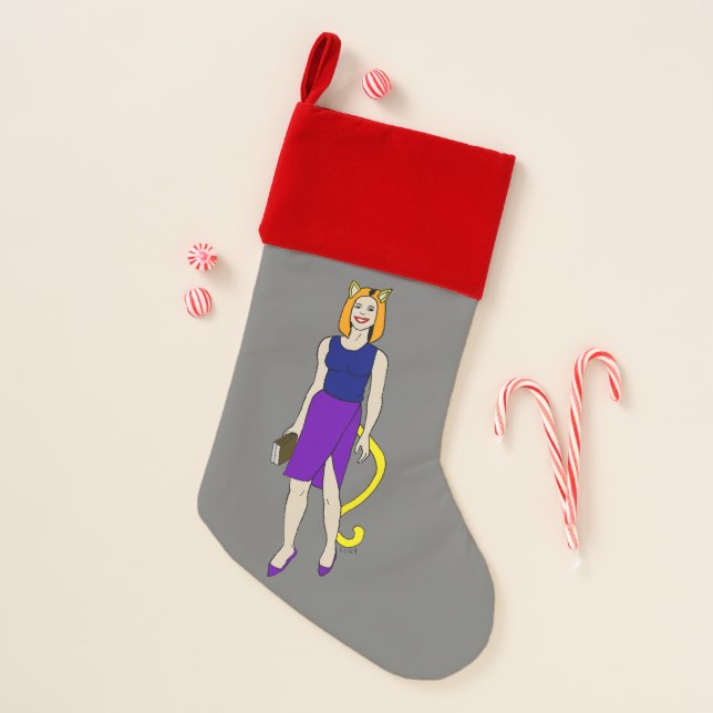 catgirl christmas stocking (Front)