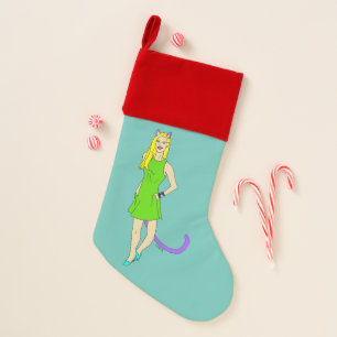 catgirl   christmas stocking