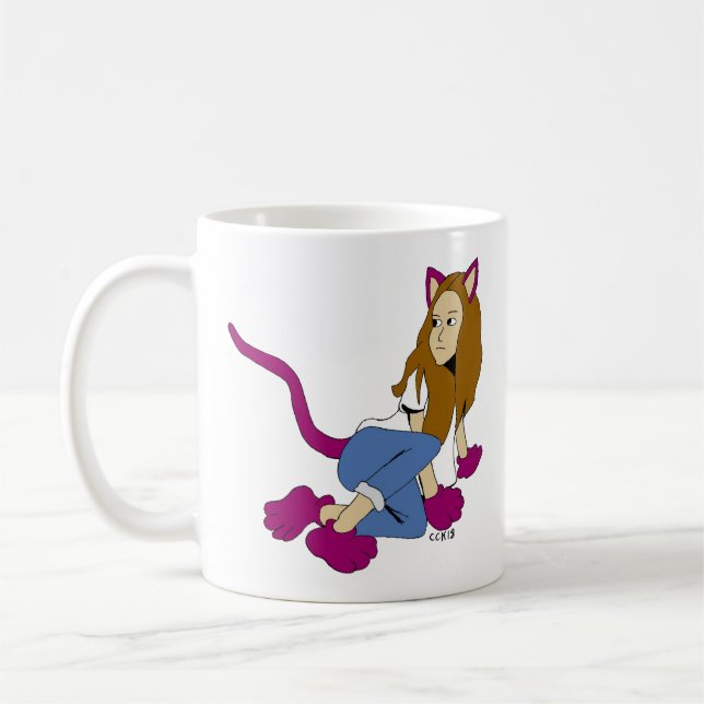 catgirl   coffee mug (Left)