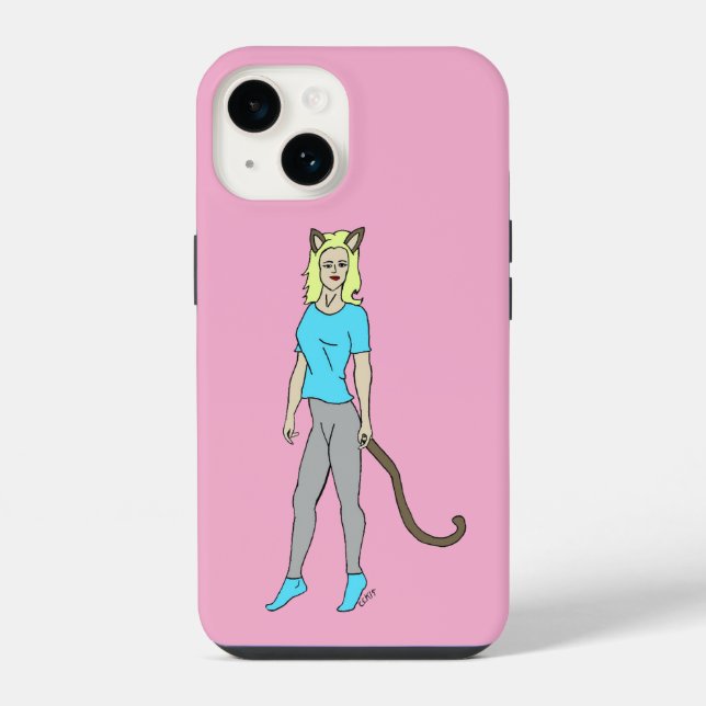 catgirl iPhone case (Back)