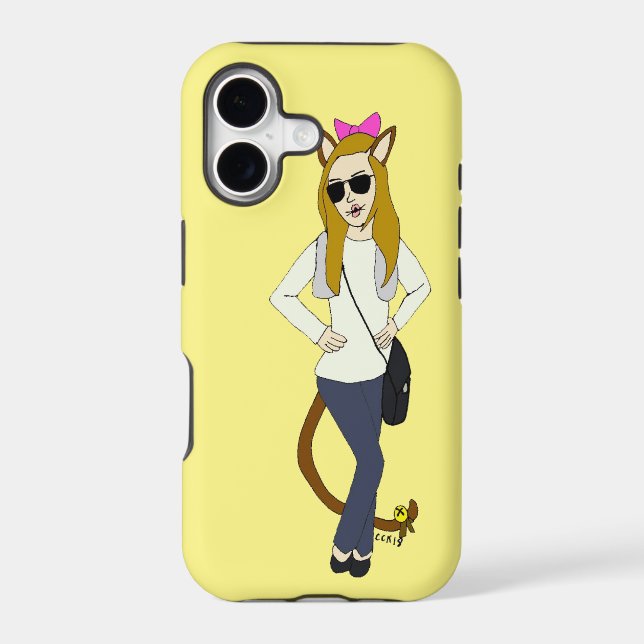 catgirl   iphone case (Back)