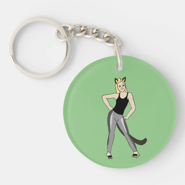 catgirl    keychain (Front)