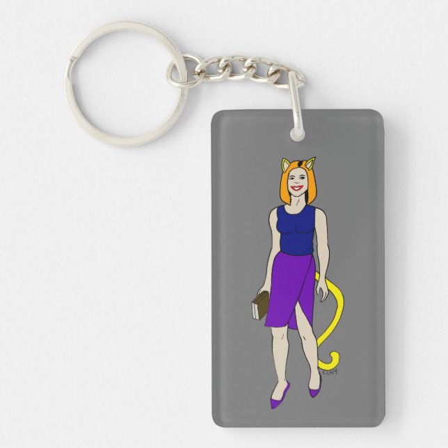 catgirl keychain (Front)