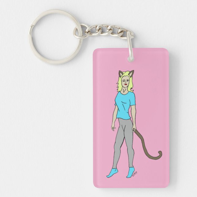 catgirl keychain (Front)