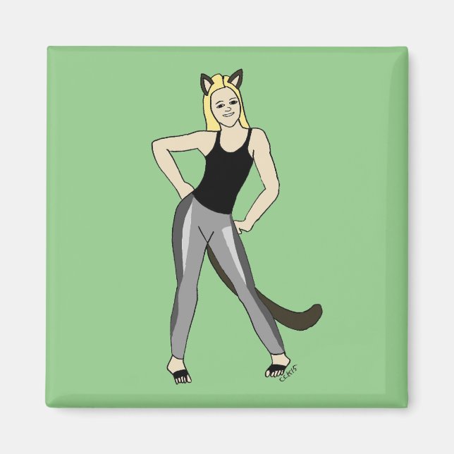 catgirl   magnet (Front)