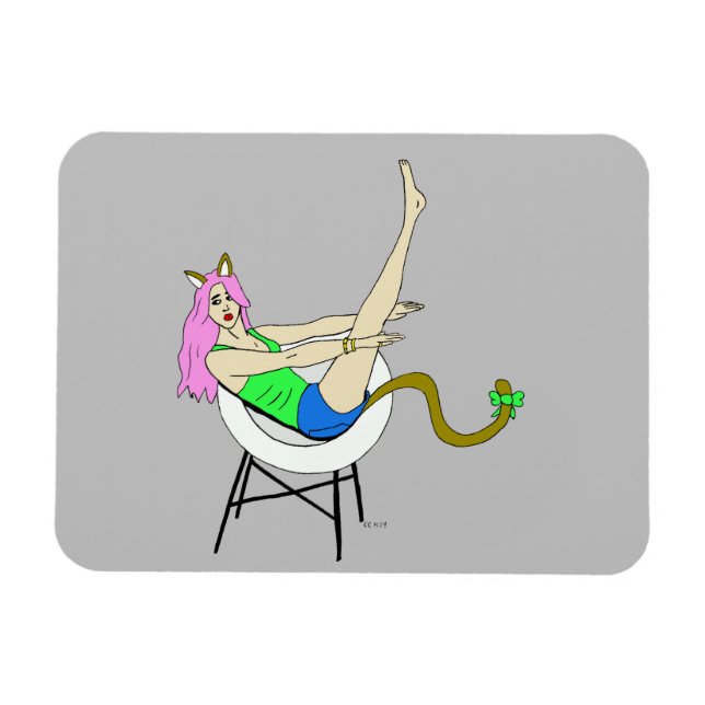 catgirl magnet (Horizontal)