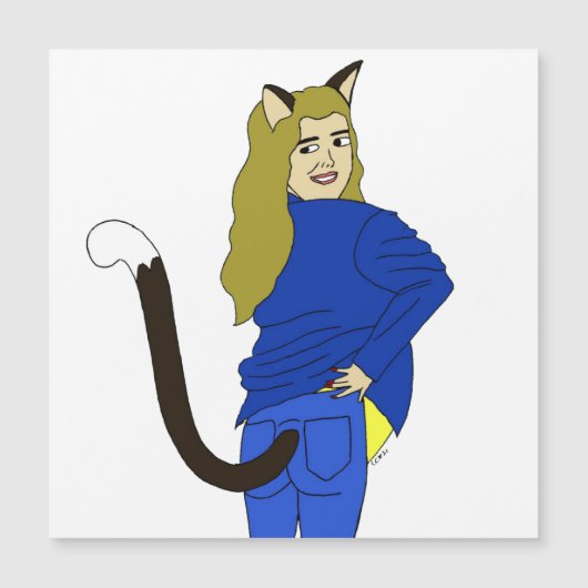 catgirl magnet (Front)