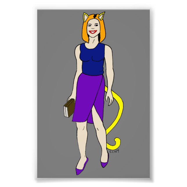 catgirl photo print (Front)