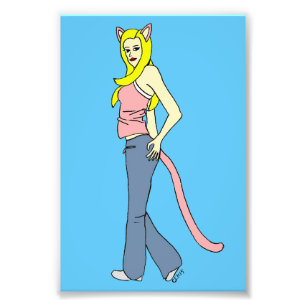catgirl photo print