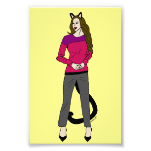 catgirl photo print
